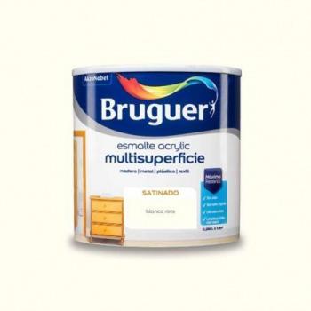 Esmalte acrílico satinado blanco roto 250ml Bruguer