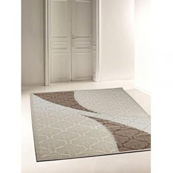 Lujo Alfombra NISA ntasi Beige Marrón Crema Cut Loop Alfombra, distintos tamaños, 120 cm_x_170 cm