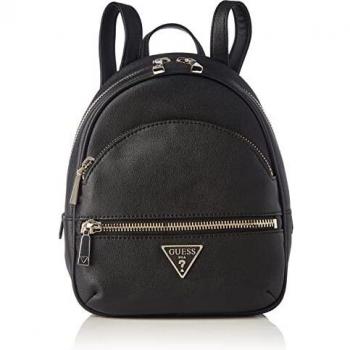 Guess Manhattan Black Women's Backpack with Zip Pockets