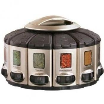 KitchenArt Select-A-Spice 57010 Carrusel de medición automática serie profesional, satinado