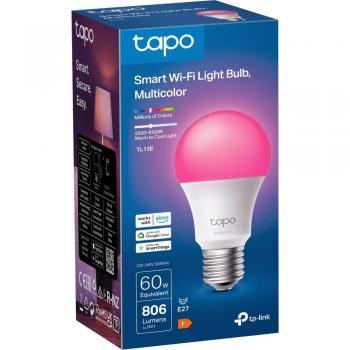 Bombilla Inteligente Wi-Fi Multicolor E27 806 lm Regulable 2500-6500K Compatible con Alexa y Google