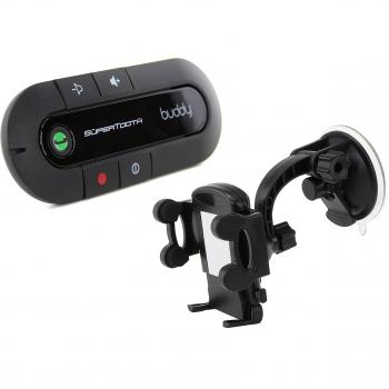 Supertooth BTBUDDYHOL - Manos libres Bluetooth para el coche con soporte