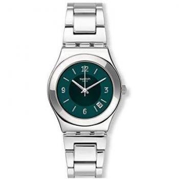 Swatch Reloj Analógico para Mujer de Cuarzo con Correa en Acero Inoxidable YLS468G