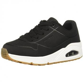 Zapatillas Skechers Uno - Stand On Air para Niña, Color Negro y Blanco, Talla 27