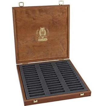 Schmincke - Pastel, Caja vacía para 45 colores, 77 945 097, caja grande de madera para 45 pasteles, para rellenar individualmente con los mejores pasteles