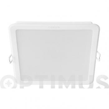 Downlight LED de empotrar 15cm cuadrado blanco 17W 4000K