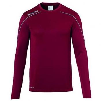 uhlsport Stream 22 Trikot Langarm Sudadera De Entrenamiento, Hombre, Burdeos/Celeste, 128