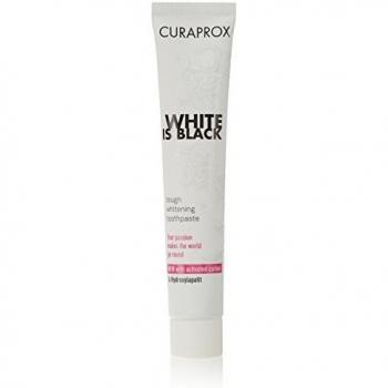 Set Blanqueador Curaprox White Is Black con Pasta Dental de 90 ml y Cepillo de Dientes