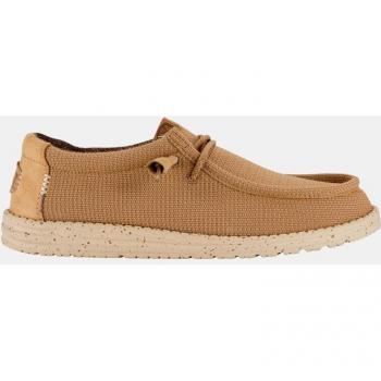 Zapatillas Informales para Hombre Hey Dude Modelo Wally Sport Malla Color Tan/Blanco T. 41