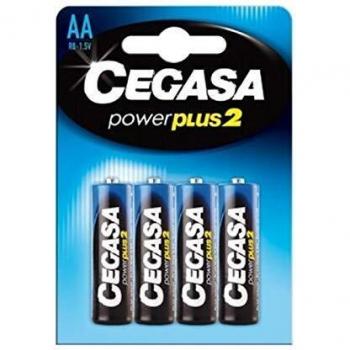 PILA SALINAS AA R6 POWER PLUS 2 BLISTER 4 UDS. CEGASA