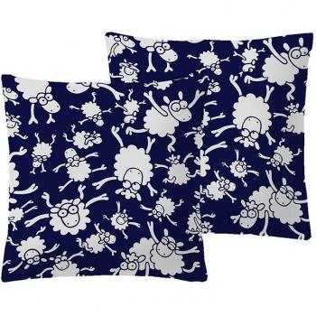 Funda de cojín Kukuxumusu Cuadrante Kaput azul