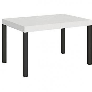Mesa extensible Everyday 90x130/234 cm fresno blanco con estructura antracita