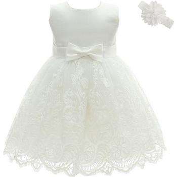 AHAHA Vestido Bautizo Bebe Niña Vestido de Fiesta Bebe