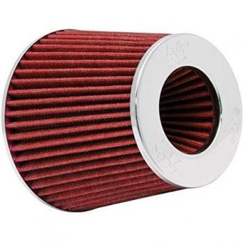 Filtro de aire universal K&N RG-1001RD-L - Lavable - Reutilizable - Alto flujo de aire - Bridas ultrasolidas - Instalación sencilla