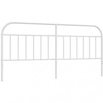 vidaXL Metal Headboard White 193 cm