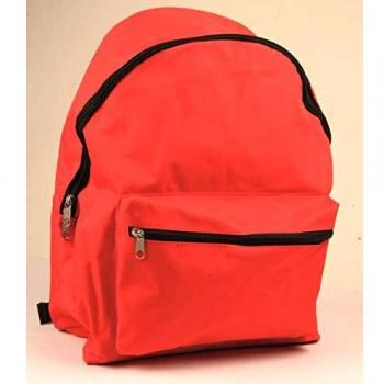 CARTERA ESCOLAR LIDERPAPEL MOCHILA ROJA 400X300X170 MM