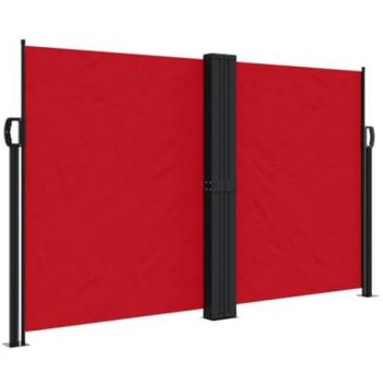 Toldo lateral retráctil 140x600 cm color negro, crema, azul y rojo, pantalla de privacidad, mosquitera impermeable, sombrilla para jardín, balcón, patio y terraza