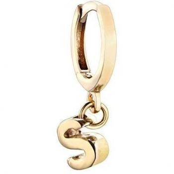 pendiente Durán Exquse de la colección Alphabet Only one realizado en plata 925 bañado en oro amarillo S, dorado