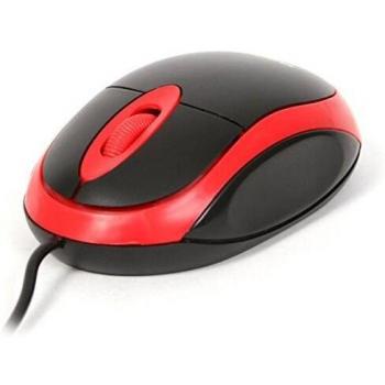 Ratón Óptico USB 800DPI Ambidextro Platinet OM06V - Color Rojo