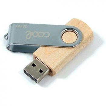 Pen Drive USB X32 GB 2.0 Cool Madera