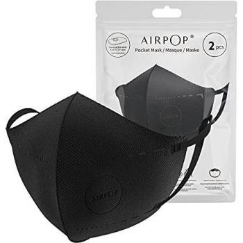 AIRPOP Mascarilla Airpop Pocket Pack 2 Uds Color Negro 50 ml