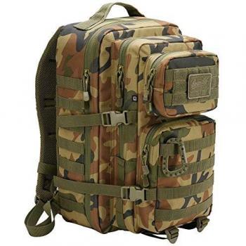 Mochila Brandit US Assault Pack Mediana - Camuflaje Woodland Unisex