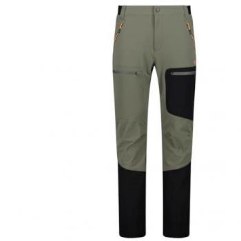 Pantalón de montaña para hombre CMP, color verde oliva, talla 48, fabricado con tejido Ripstop