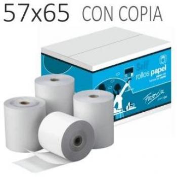 Rollo de Papel Autocopiativo 57x65x12 mm