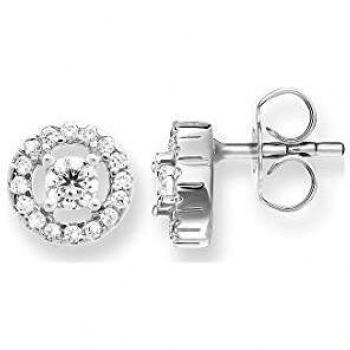 Thomas Sabo SCH150029 - Pendientes de plata de ley 925 con circonitas blancas