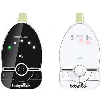 Babymoov Easy Care Audio Vigilabebés, luz nocturna y doble alarma, alcance 500 m