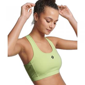 Superdry Sujetador Deportivo Core Mid Impact Bra Amarillo XS Mujer