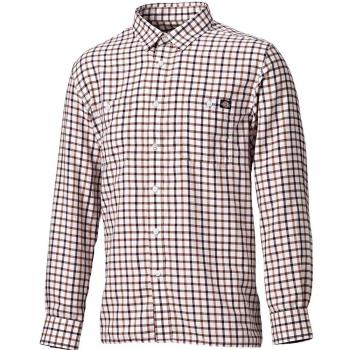 Dickies Mens Granger Long Sleeved Check Shirt Brown AG7501