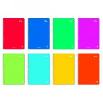 Cuaderno Espiral Serie Xtra Tapa Dura 80h PT 3.5 Surtido Pacsa 16224