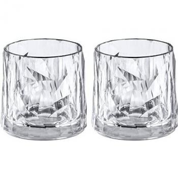 Vasos Lowball Club No. 2 Superglas - Set de 2, 250 ml, transparentes, irrompibles, reutilizables y aptos para lavavajillas