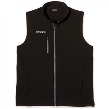 Kappa Milia - Chaleco deportivo para hombre, color negro, talla S
