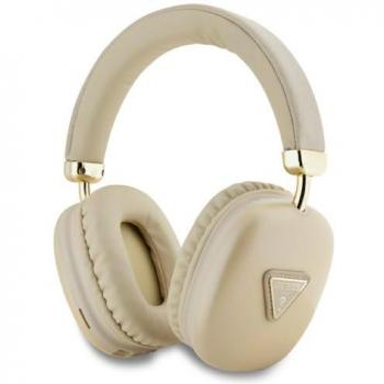 Auriculares inalámbricos Guess Saffiano Triangle Logo con Bluetooth 5.3, IPX4 y autonomía de 32 horas