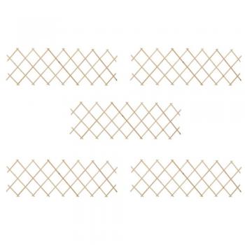 vidaXL Trellis Fences 5 pcs Firwood 180x60 cm