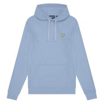 Lyle & Scott Men's Blue Cotton Pullover Hoodie - Extra Large