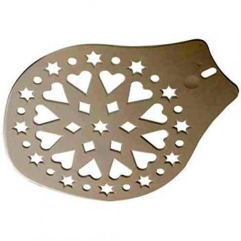 Westmark Bandeja elevadora para pasteles y tartas, Plantilla de decoración, Diámetro: 28,2 cm, Plástico, Blanco, 31412270