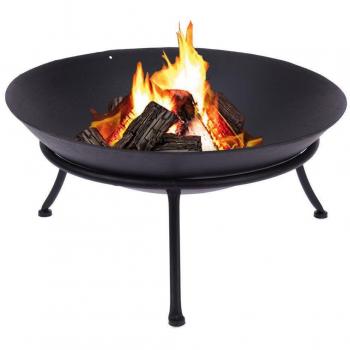 Bandeja de hierro fundido con patas de 57 cm, fabricada en hierro de alta calidad, soporta altas temperaturas
