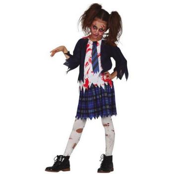 Disfraz de Zombie Escolar Adolescente para Niños Halloween 5-6 años
