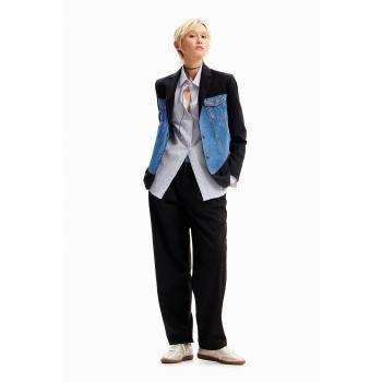 Pantalones Híbridos de Mujer Desigual Milan Negros