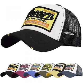 Voqeen Gorra Unisex Gorra de Béisbol Algodón Gorra Retro Hombre Béisbol Retro Snapback Béisbol Gorras Hip Hop Sombreros Baseball Cap Ajustable