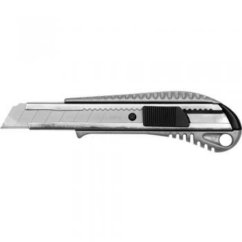 Cúter VOREL 76184 - Cortadora manual, hoja retráctil, diseño ergonómico, cuerpo de plástico resistente, incluye cuchillas de repuesto