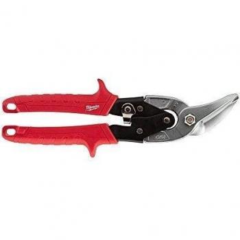 Milwaukee 48-22-4512 48224512 Offset Metal Aviation Snips Left Cut, Red