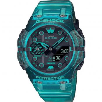 Casio G-Shock GA-B001G-2AER Men's Analog-Digital Wristwatch with Teal Blue Strap and Black Dial