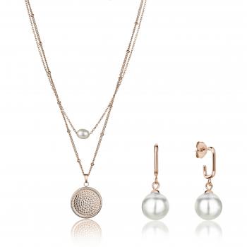 Isabella Ford June Pearl Women's Jewelry Set (Necklace, Bracelet, Earrings)