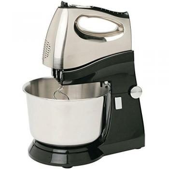 Jocel LW-2003SS Amasadora com Recipiente, 300 W, Acero Inoxidable, 16 Velocidades, Gris