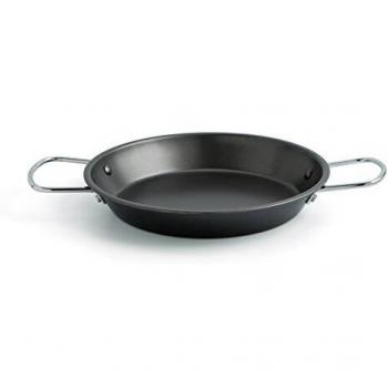 Quid Senia- Paellera En Acero De 26 Cm, 2 Raciones, Apta Para Horno e Inducción