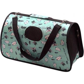Transportín Bolsa Tela Impermeable para Perro Gato con Correa de Hombro Reducida Transpirable